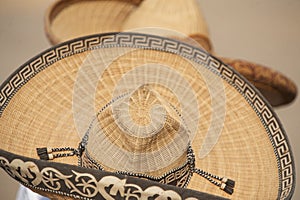 Two Mexican charros sombreros, TX, US photo