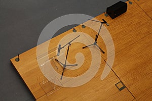 Two mic in a stage audition