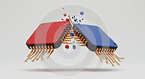 Colliding Microchips