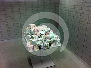 Two Million euros on table