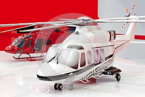 Dve modely z vrtuľníky 