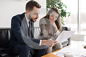 Two Modern Business People in Meeting