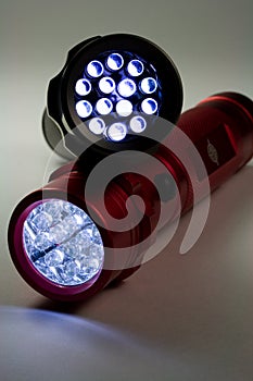Two Modern LED Flashlights