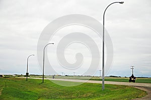 Two motorbikes touring the countryside photo