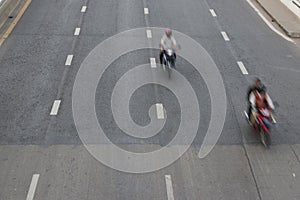 Two motorcycle on the road