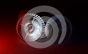 Two mouse scroller wheel stock photograph photo