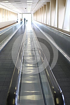 Two moving walkways