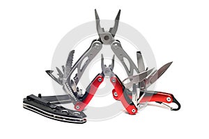 Two multi-tools and knives