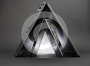 Two notebooks of different size