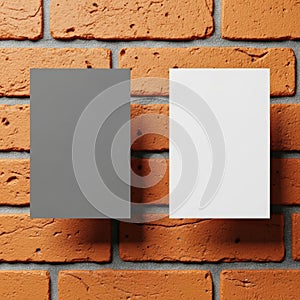 Two notes on a brick wall