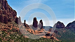 Two nuns rock formations in Sedona