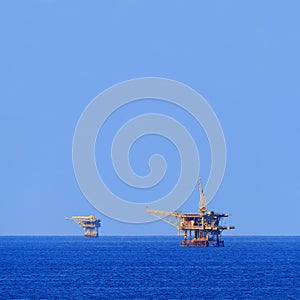 Two Offshore Production Platforms For Oil and Gas