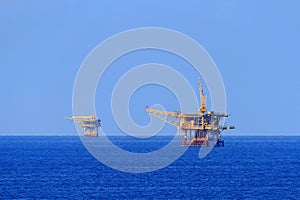 Two Offshore Production Platforms For Oil and Gas Industry