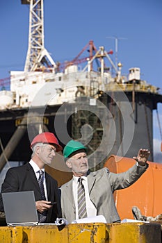 Two oil platform inspectors