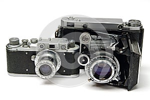 Two old cameras