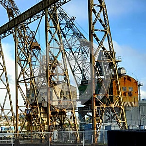Two Old Cranes at the Ex Mare Island Naval Shipyard in Vallejo, Ca