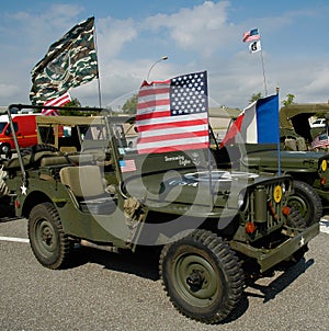 Two old Jeep