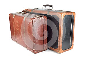 Two old suitcases