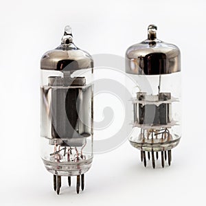Two old vacuum tubes