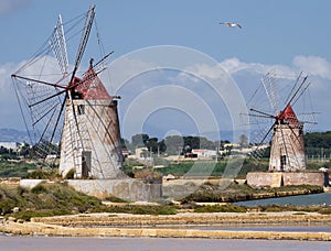 Two old windmills