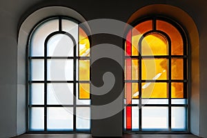 Two old windows of the church