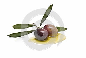 Dve olivy na olivový olej 
