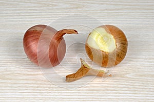 Two onion cloves