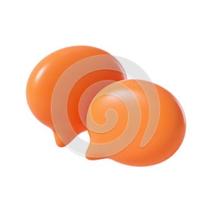 Orange Speech Bubbles