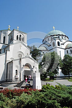 Two Orthodox churches in Belgrade Serbia