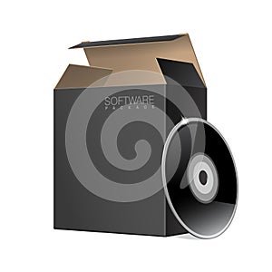 Two Package Box Opened with DVD Or CD Disk.