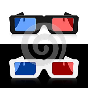 Two pairs 3D glasses Icon
