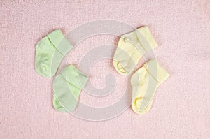 Two pairs of baby socks