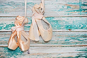 Two pairs of ballet shoes