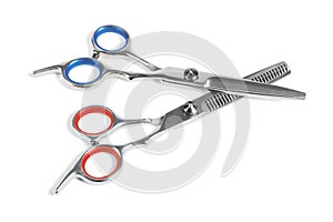 Two Pairs of Barber Scissors