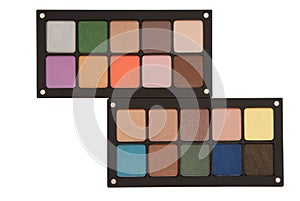 Two palettes of eye shadow