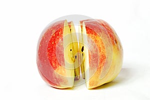 Two parts of one apple