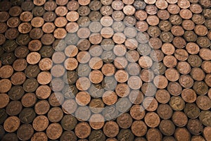 Two Pence Collage Floor