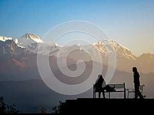 Two People In the Himalayas