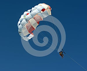 Two people Parasailing