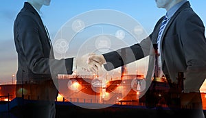 Two petrochemical contractors closing a deal