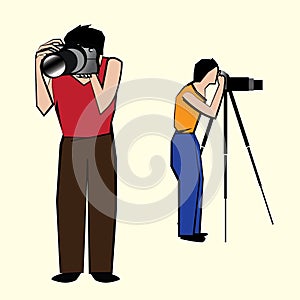 Two photographers