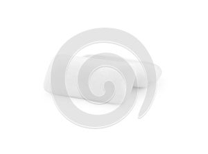 Two pieces of chewing gum on white background