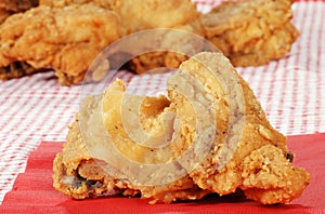 Two pieces fried chicken