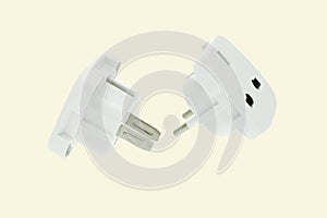 Two pins electrical adapters