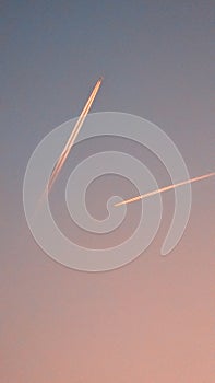 Two planes on The sky