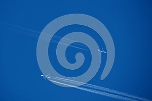 two planes in the sky