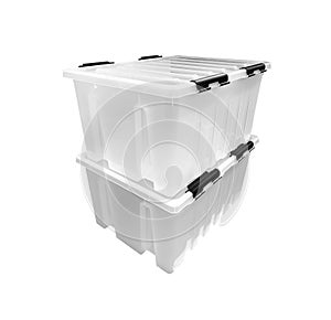 Two Plastic storage box Plastic container