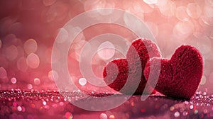 The Two Plush Hearts.AI generated image