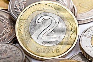 Two Polish zloty coin