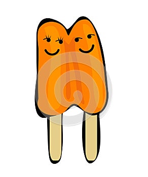 Two popsicles